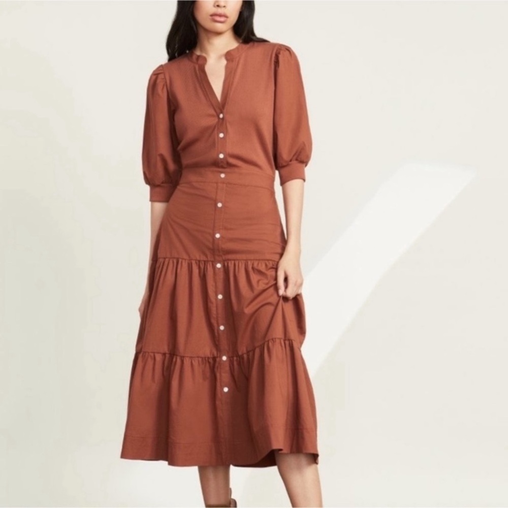 Veronica Beard Davenport Midi Dress Sz M